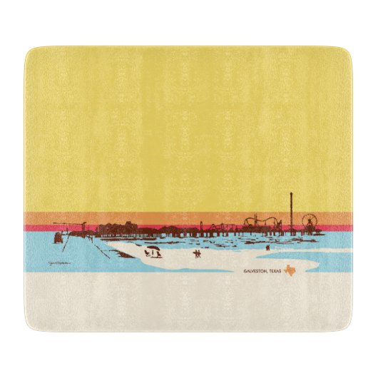 サーフ日 – ガルベストンアイランド，テキサス州 カッティングボード (正面)