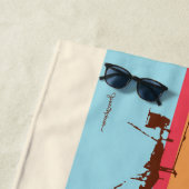 サーフ日- Galveston Island, Pleasure Pier ビーチタオル (インサイチュ)