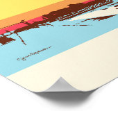 サーフ日- Galveston Island, Pleasure Pier ポスター (角)