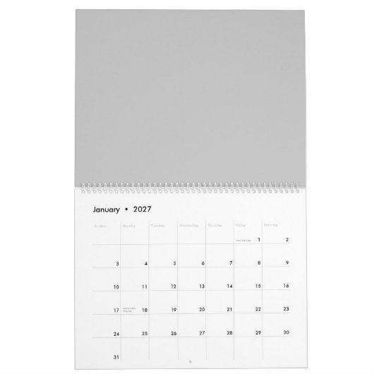 サーフ最高の買ボードの上に波に乗った男 カレンダー (1月 2027)