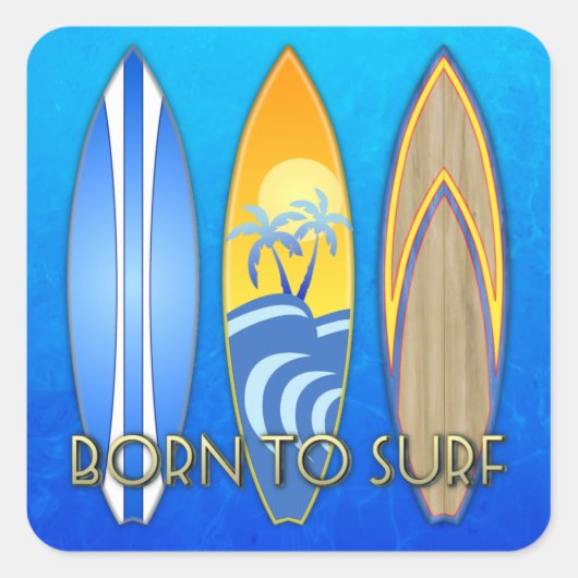 サーフ生まれトへ スクエアシール (正面)