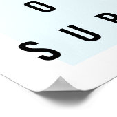 サーフ祈ボックスブルー ポスター (角)