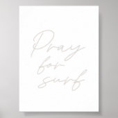 サーフ祈引用文ポスター ポスター (正面)