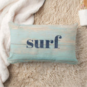 サーフ素朴ウッドビーチコースタルハウス ランバークッション (ブランケット)