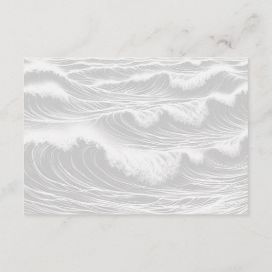 サーフ結婚カップル エンクロージャーカード (裏面)