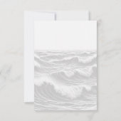 サーフ結婚カップル 出欠カード (裏面)