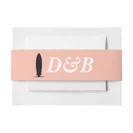 サーフ結婚カップル 招待状ベリーバンド