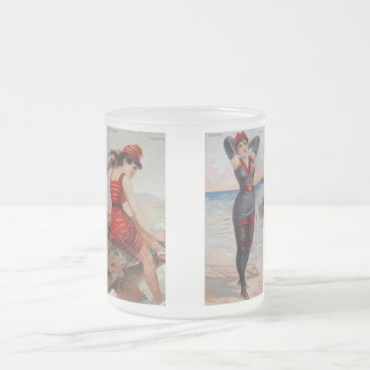 サーフ美しいマグ フロストグラスマグカップ (中央)