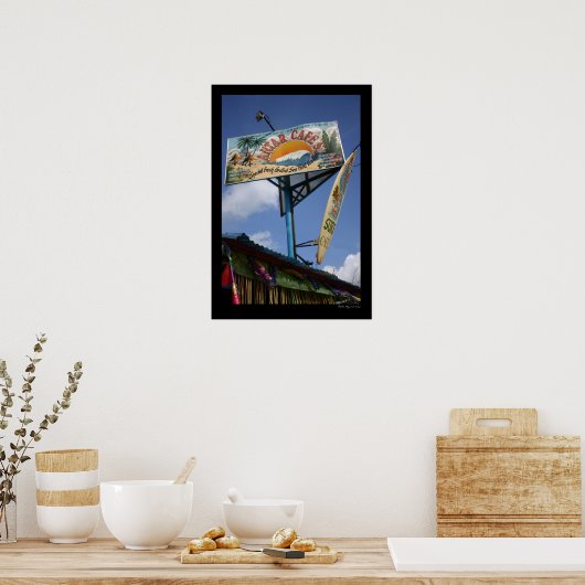 サーフ記号 ポスター (キッチン)