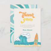 サーフ誕生日サンキューカード サンキューカード (正面/裏面)