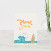 サーフ誕生日サンキューカード サンキューカード (正面)