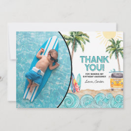 サーフ誕生日サンキューカード 招待状