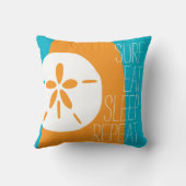 サーフ食べススリープリピート クッション (裏面)