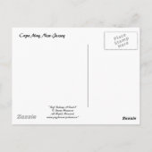 サーフ魚釣りインCape May At Dusk 6ポストカード ポストカード (裏面)