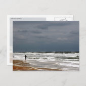 サーフ魚釣り ポストカード (正面/裏面)