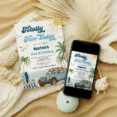 サーフ2nd誕生日招待状 – 完全に2つの星付き 招待状