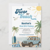 サーフ2nd誕生日招待状- 2ザビーチ 招待状 (正面)