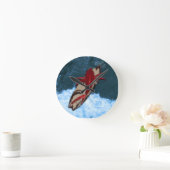 サーフ·アップ ラウンド壁時計 (ホーム)