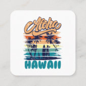 サーフ – アロハハワイ スクエア名刺 (裏面)