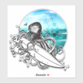 サーフ オクトパス 夏 海 アイランド シール (シート)