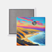 サーフ、サンド、サンズマビーチ磁石 マグネット (正面/裏面)