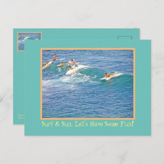 サーフ&サン少しおもしろいを!/ SURFERSはがき ポストカード (正面/裏面)