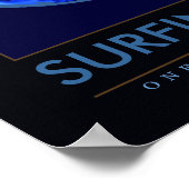 サーフ。サーフィンライフ。一度に1つの波 ポスター (角)