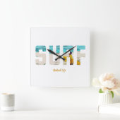 サーフ! スクエア壁時計 (ホーム)