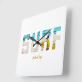 サーフ! スクエア壁時計 (傾斜)