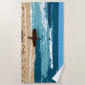 サーフ ハワイ ビーチタオル (正面)
