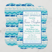サーフ＆フィッシューズ ナウチカル ベイビー スプリンкл 招待状 (正面/裏面)