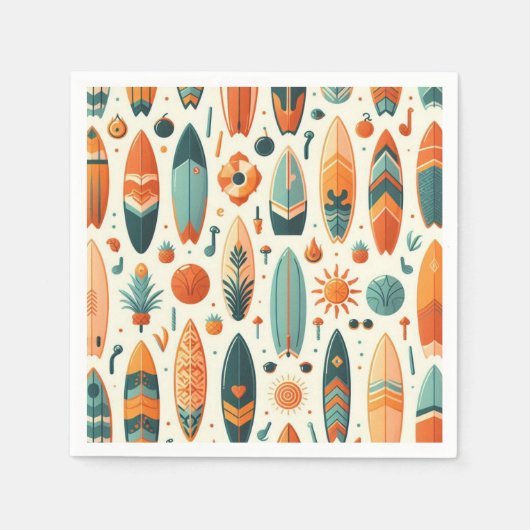 サーフ ライフ スタンダードカクテルナプキン (正面)