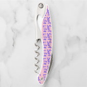 サーフ・ライフ・絵を描スプレー・ブルー ソムリエナイフ (正面)