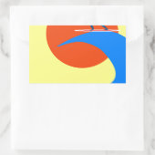 サーフ 長方形シール (バッグ)