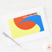 サーフ 長方形シール (封筒)