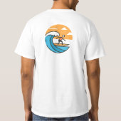 サーフTシャツのロゴ Tシャツ (裏面)