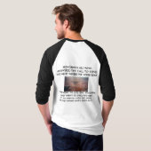 サーブに呼出しに答えたすべてへの名誉 Tシャツ (裏面フル)
