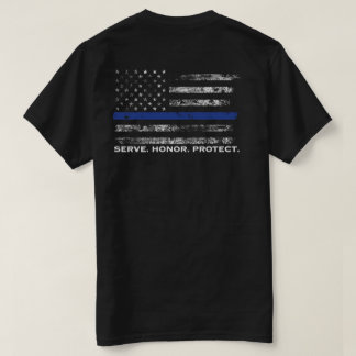 サーブの名誉は旗を保護します Tシャツ