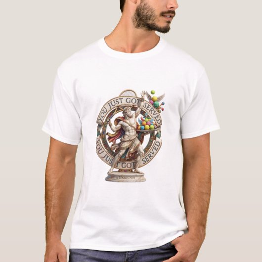 サーブを決めたよ Tシャツ (正面)