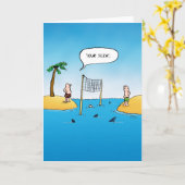 サーブシャークバレーボール空白のインサイドカード カード (黄色い花)