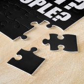 サーブスコアリーグのピックルボールを持つピクルボール ジグソーパズル (側面)