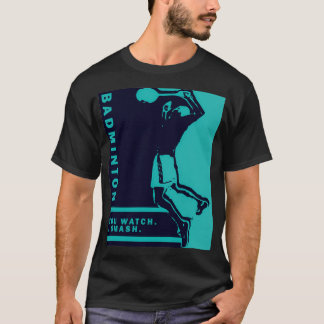 サーブドロップバドミントギフトバドミントンT Tシャツ