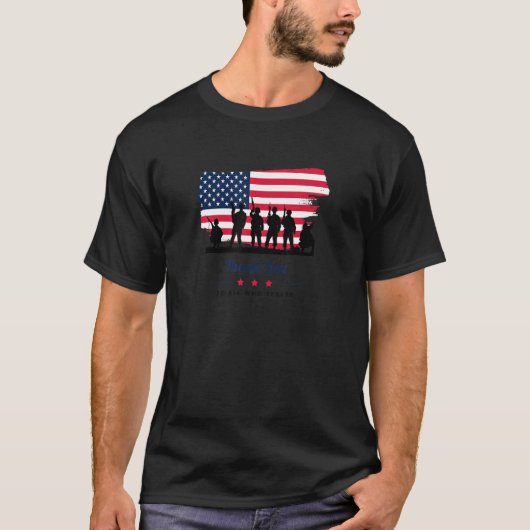 サーブド方全ての退役軍人の方へ感謝の Tシャツ (正面)