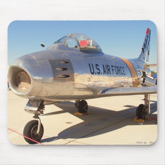 サーブルジェット機-朝鮮戦争 マウスパッド (正面)