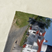 サーブル&ホワイトリバーライトハウスビーチタオル ビーチタオル (インサイチュ)