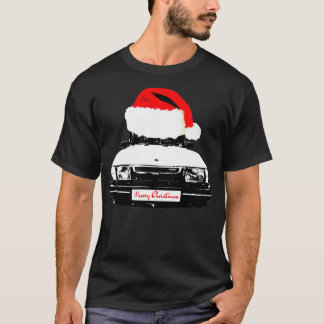 サーブ900ターボクラシッククリスマスハット版 Tシャツ
