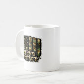 🇺🇸 サーブ&プロテクト - 愛国的なコーヒーマグ ☕🛡️ コーヒーマグカップ (正面左)