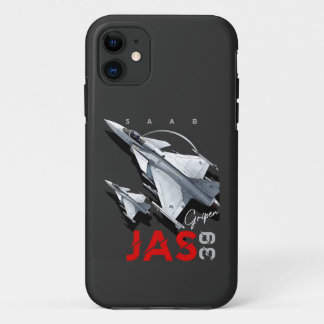 サーブJAS39グリンペンスウェーデン戦闘機 iPhone 11 ケース