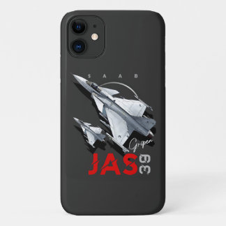 サーブJAS39グリンペンスウェーデン戦闘機 iPhone 11 ケース