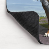 サーベルの歯のトラ マウスパッド (コーナー)